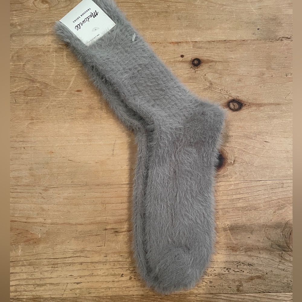 NWT Madewell Grey Trouser socks gray OS fits all cottagecore comfy eclectic